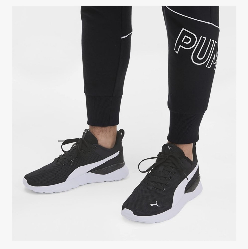 PUMA Anzarun Lite Low Top Black/White 372004-01 - 7C Mens ( 8 - 8.5 Womens)